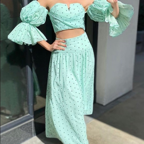 Comino Couture London Dresses & Skirts - Coming Couture London, Pistachio Two piece